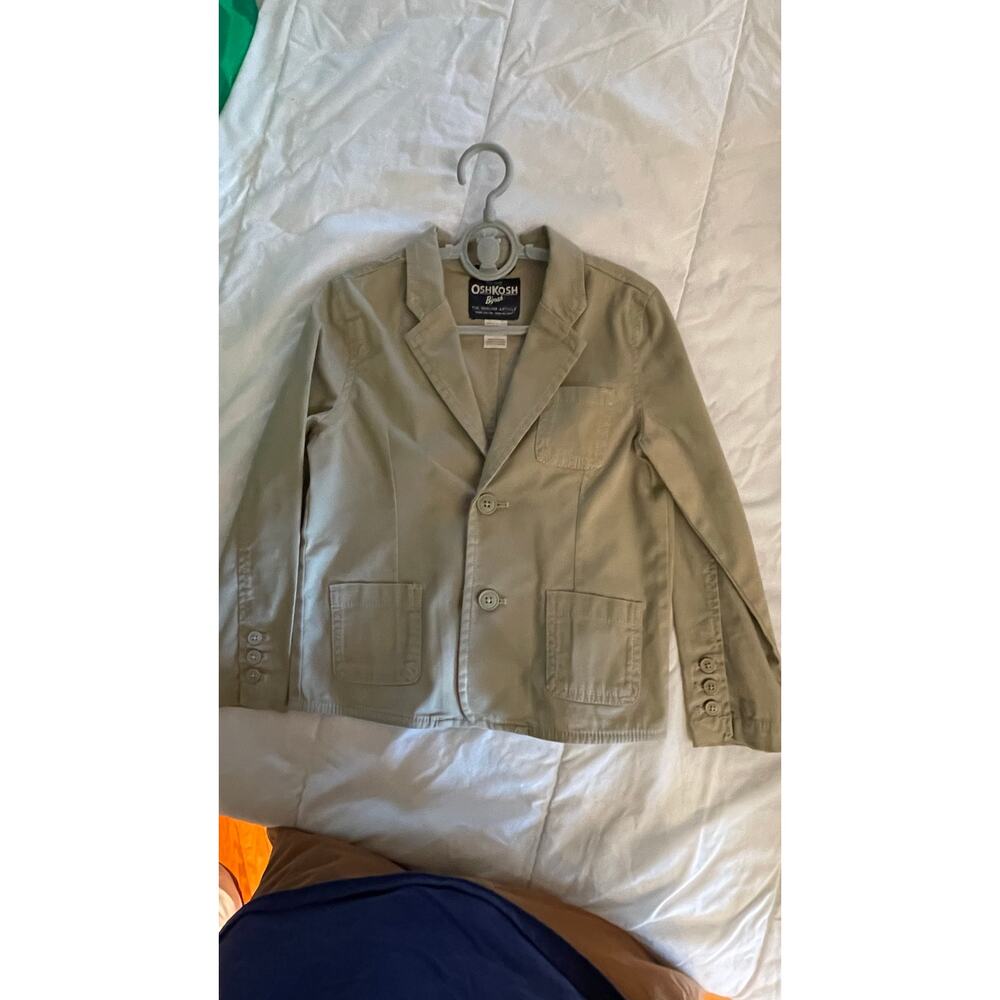 OshKosh Khaki Blazer Jacket - Boys - 5T